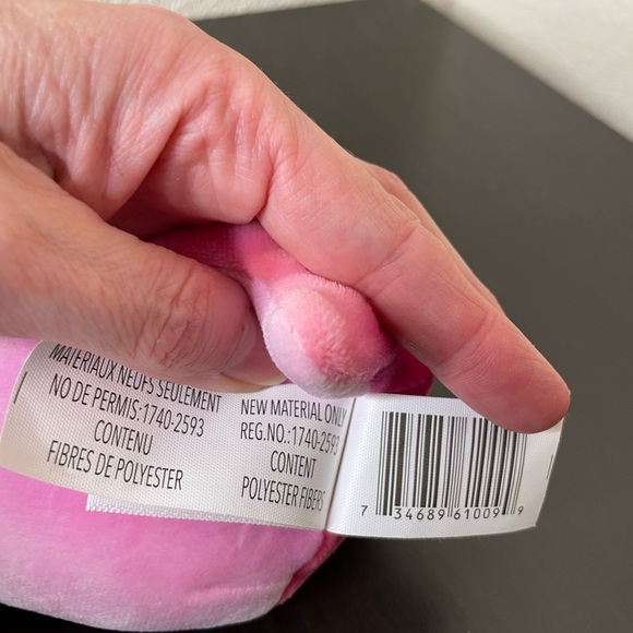 Squishmallows Aleka the Axolotl Pink Hearts Valentines 5” NWT - Picture 9 of 9